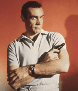 Sean Connery's James Bond wearing a Rolex Submariner for Dr. No.